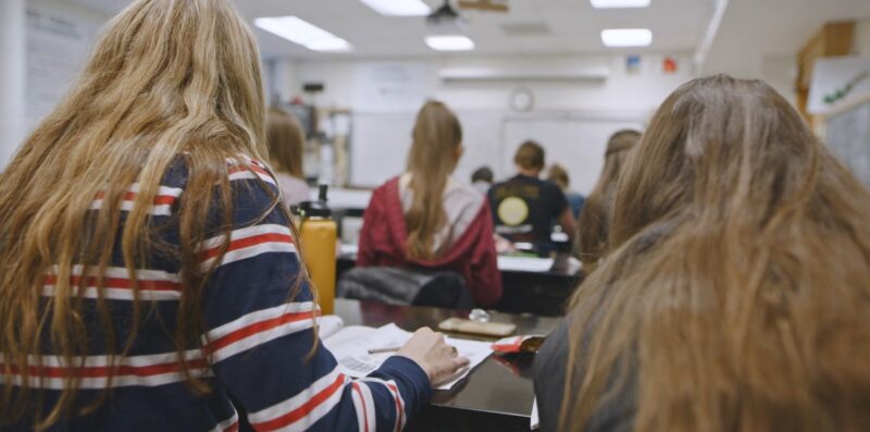 students in Hopkins Academy